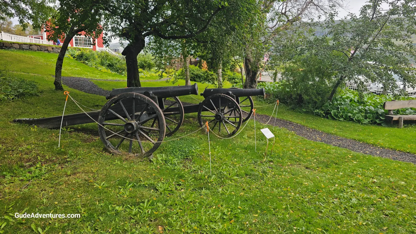 Cannons in front of the Akureyri Museums