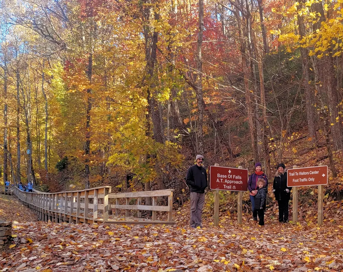 Trail to the base of Amicalola Falls 
