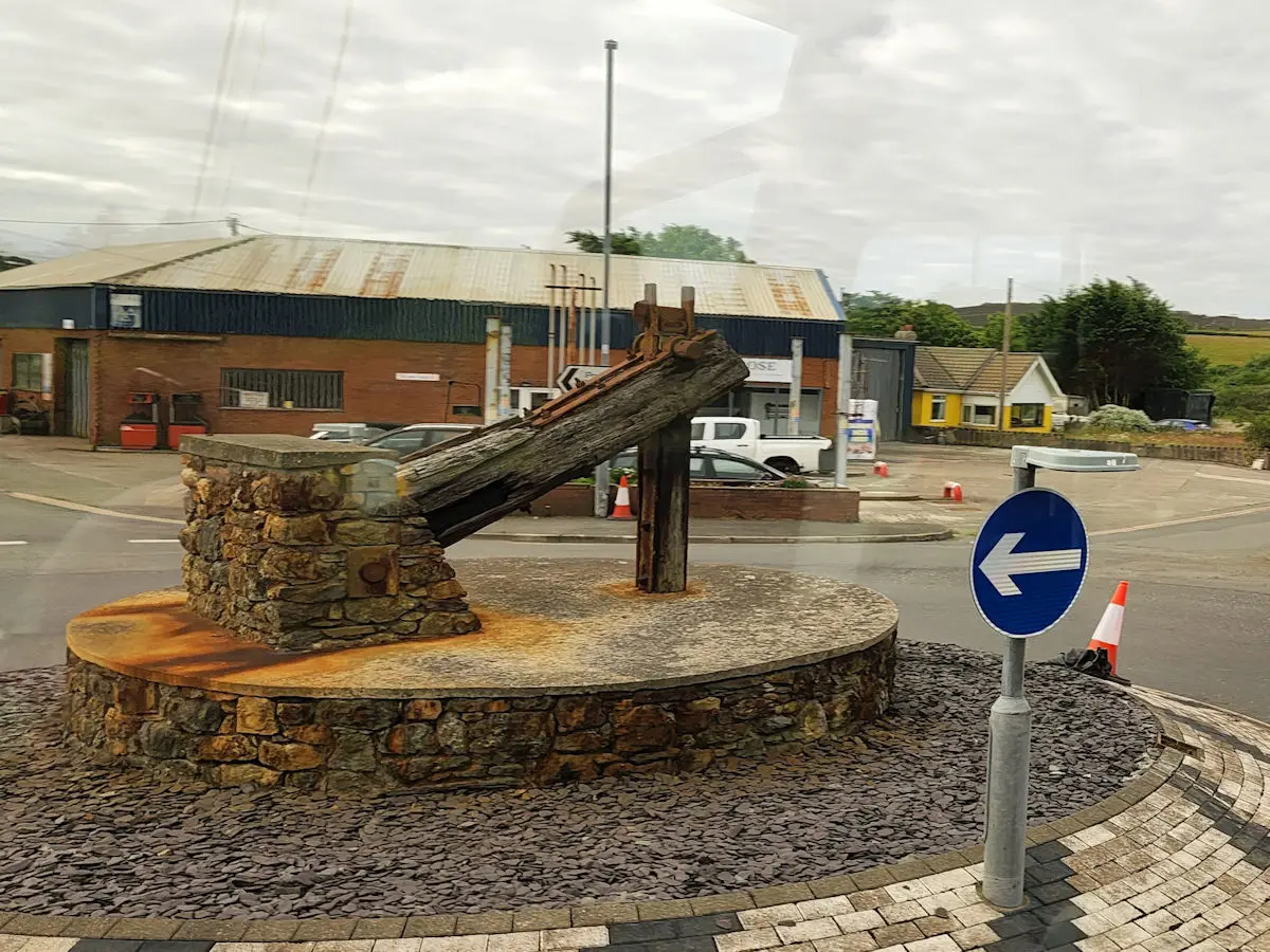 Traffic circle in Amlwch