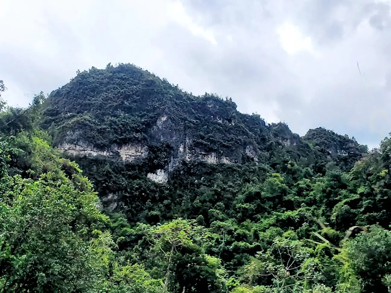 The karst mountains south of Arecibo