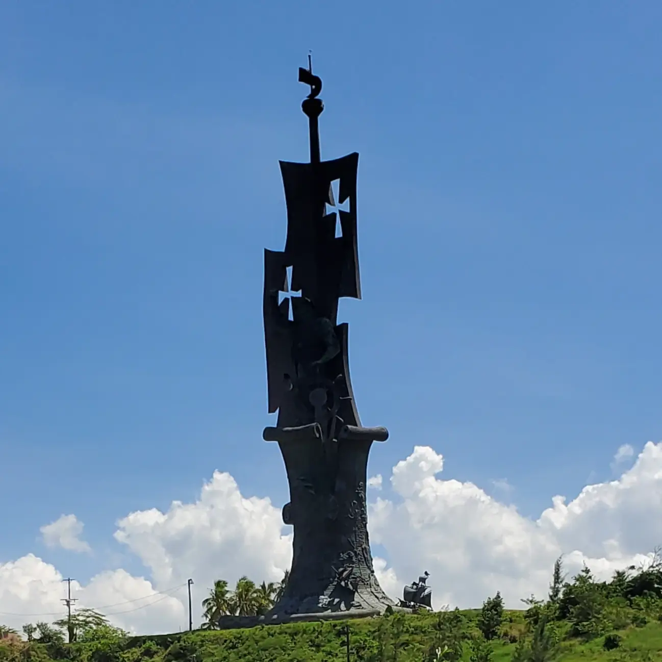 The Christopher Columbus Statue near Arecibo