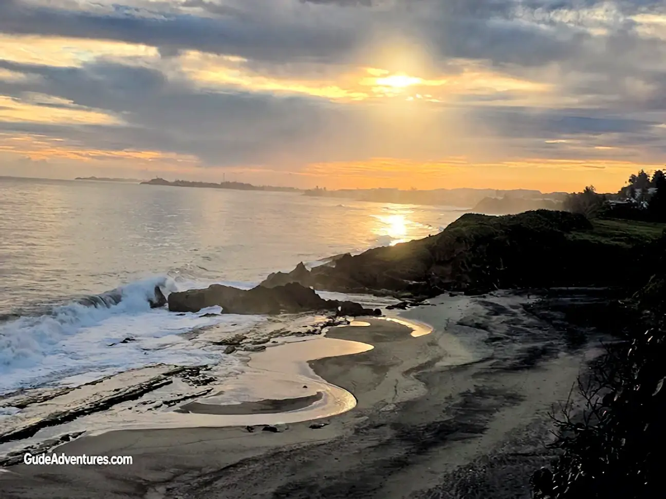 The shoreline at Arecibo