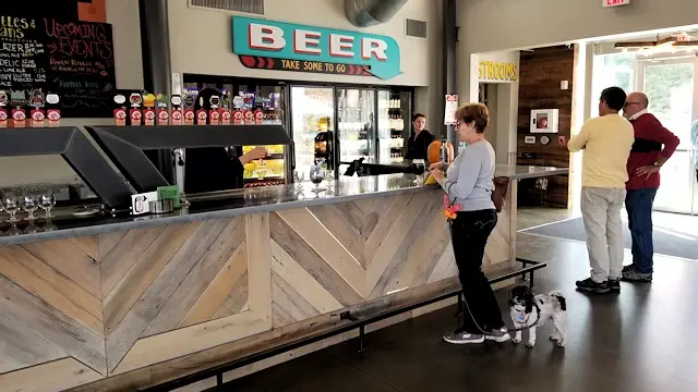 Beer tasting at the New Belgium Brewing Company in Asheville, North Carolina