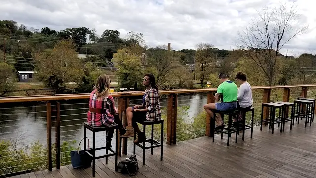 French Broad River in Asheville, North Carolina