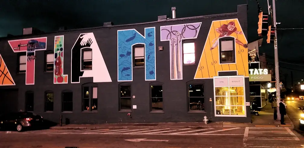 Atlanta mural in downtown Atlanta