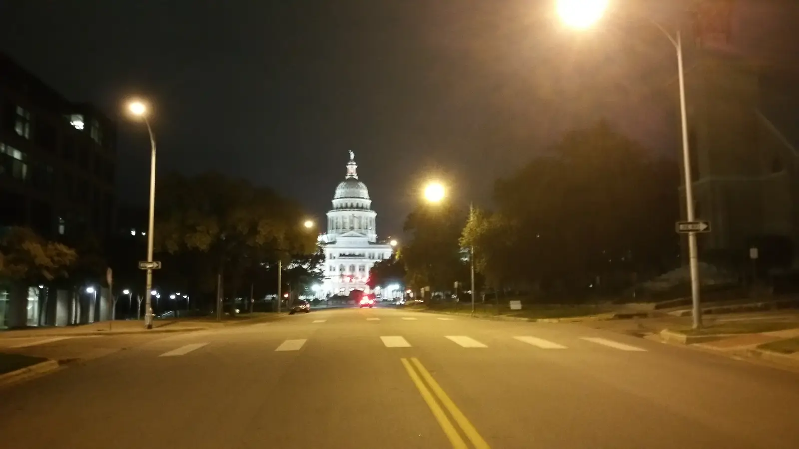 The Texas state capitol