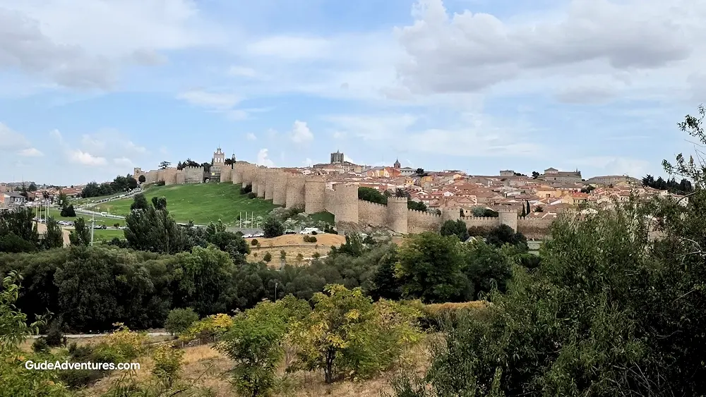 View of Avila from outside the city walls