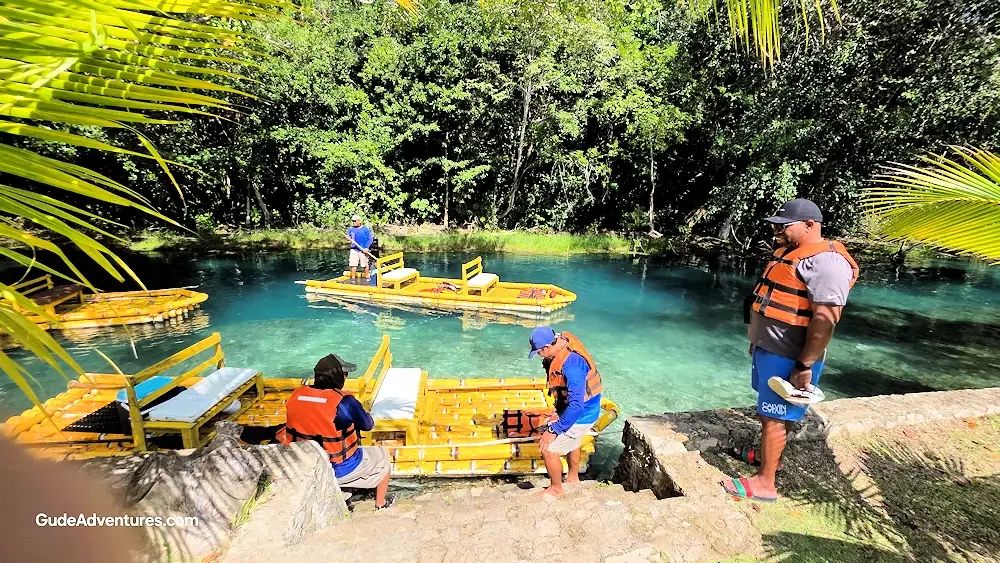 Getting on the raft at Lo-Ha