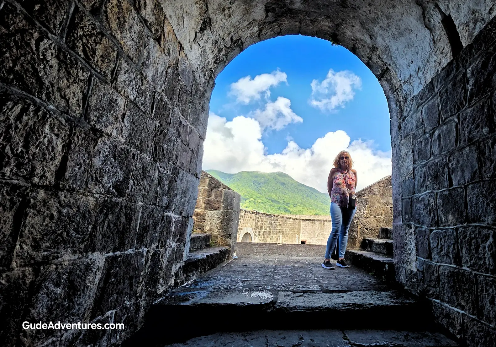 Archway inside the Brimstone Hill Fortress