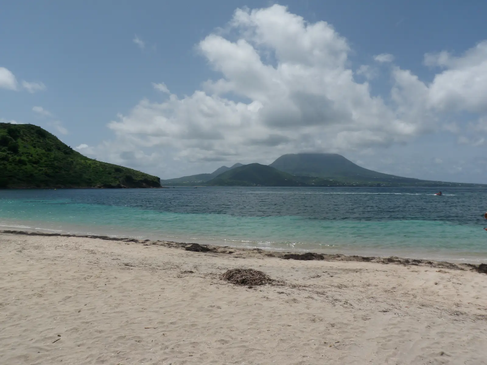 View to Nevis from the south end of St Kitts