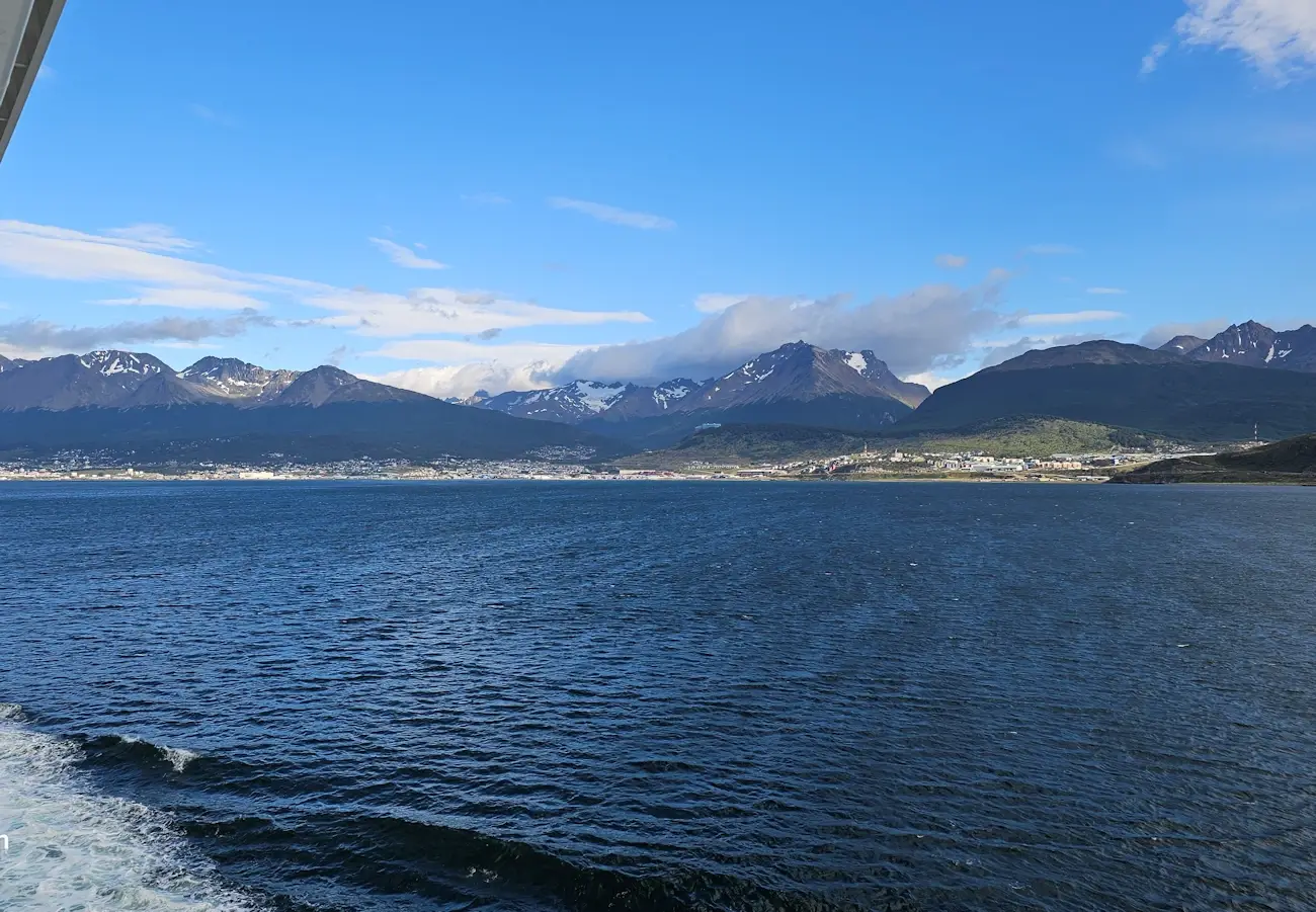 The city of Ushuaia on the Beagle Channel in Argentina