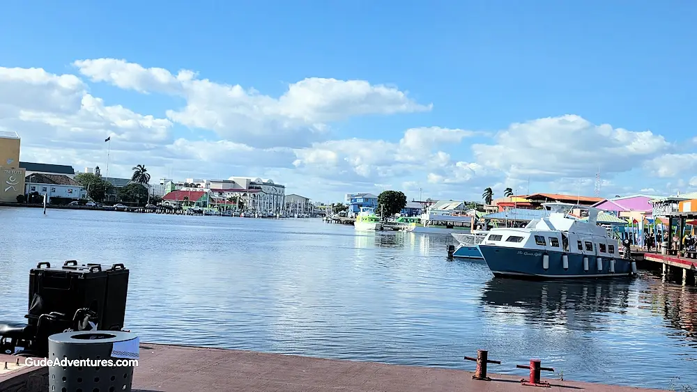 Belize City Harbor at the mouth of Haulover Creek