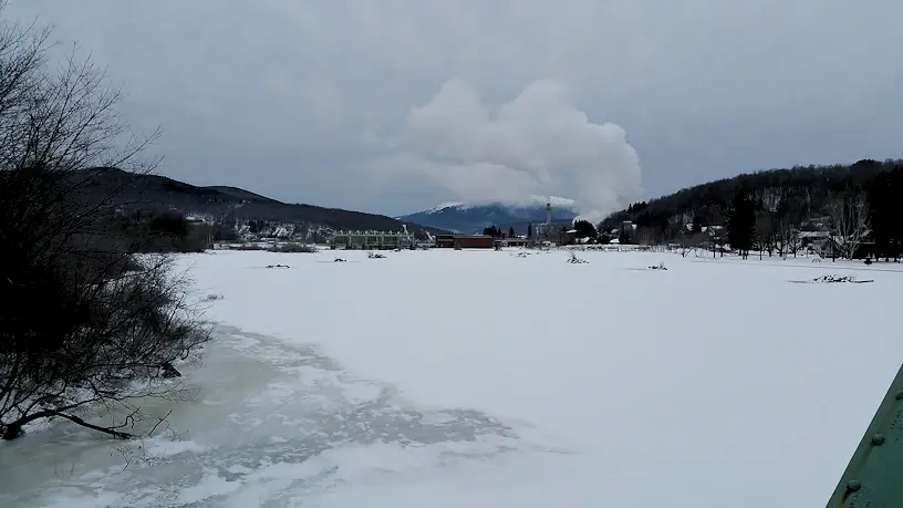 The Androscoggin River in Berlin, New Hampshire