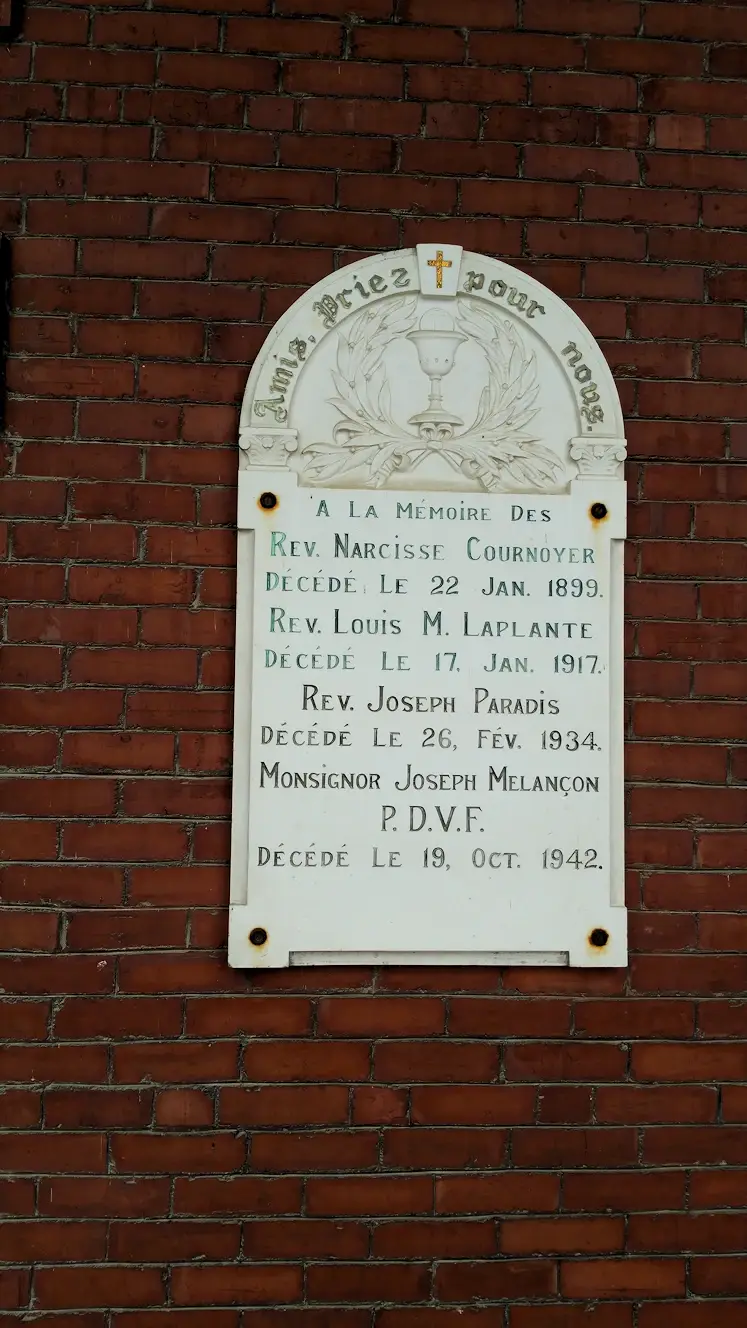 St Anne Catholic Church plaque 