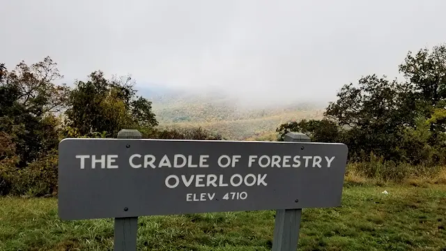 The Cradle of Forestry Overlook on the Blue Ridge Parkway 