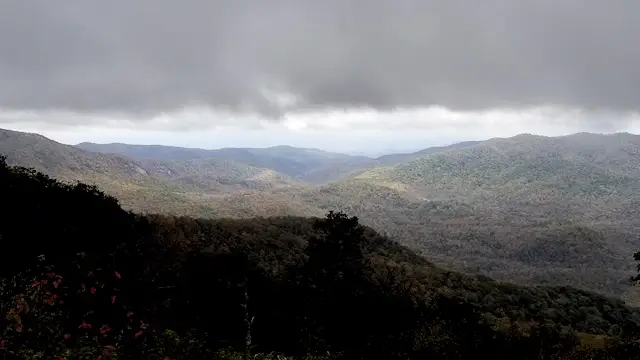View of the Blue Ridge Mountains from the parkway