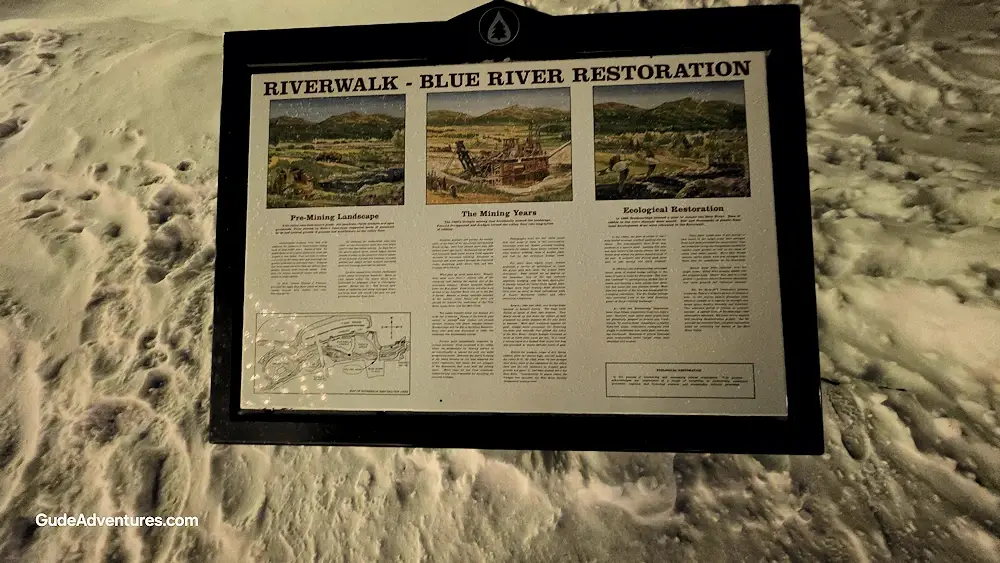 Information sign on the Riverwalk