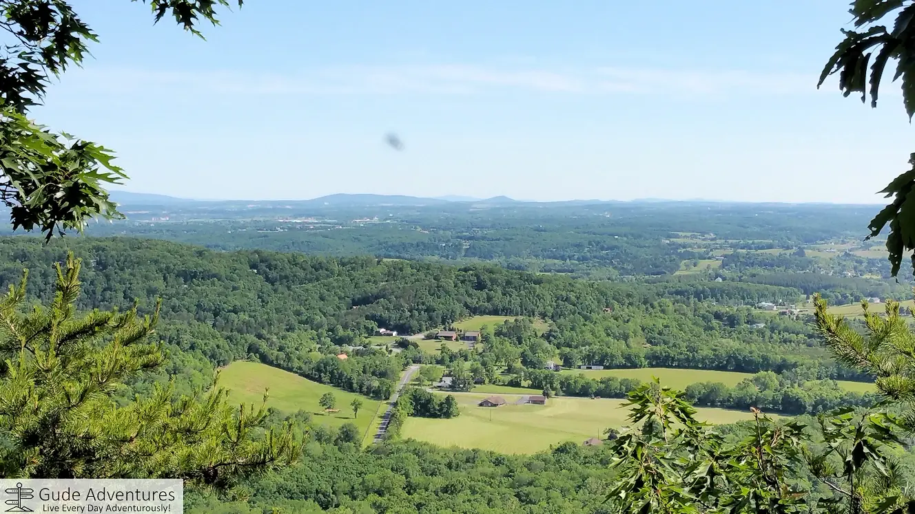 View to the north from the overlook towards Bears Den