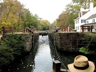The lock on the C&O Canal at the Great Falls Tavern Visitor Center