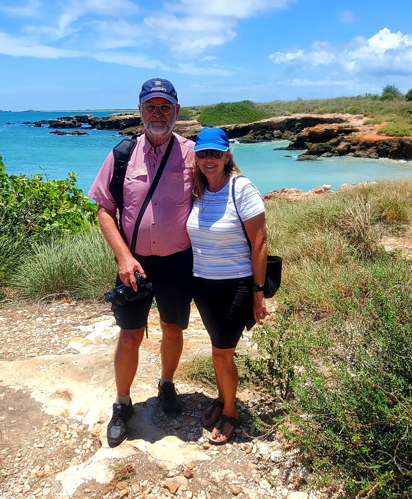 Walking the trails along the cliffs