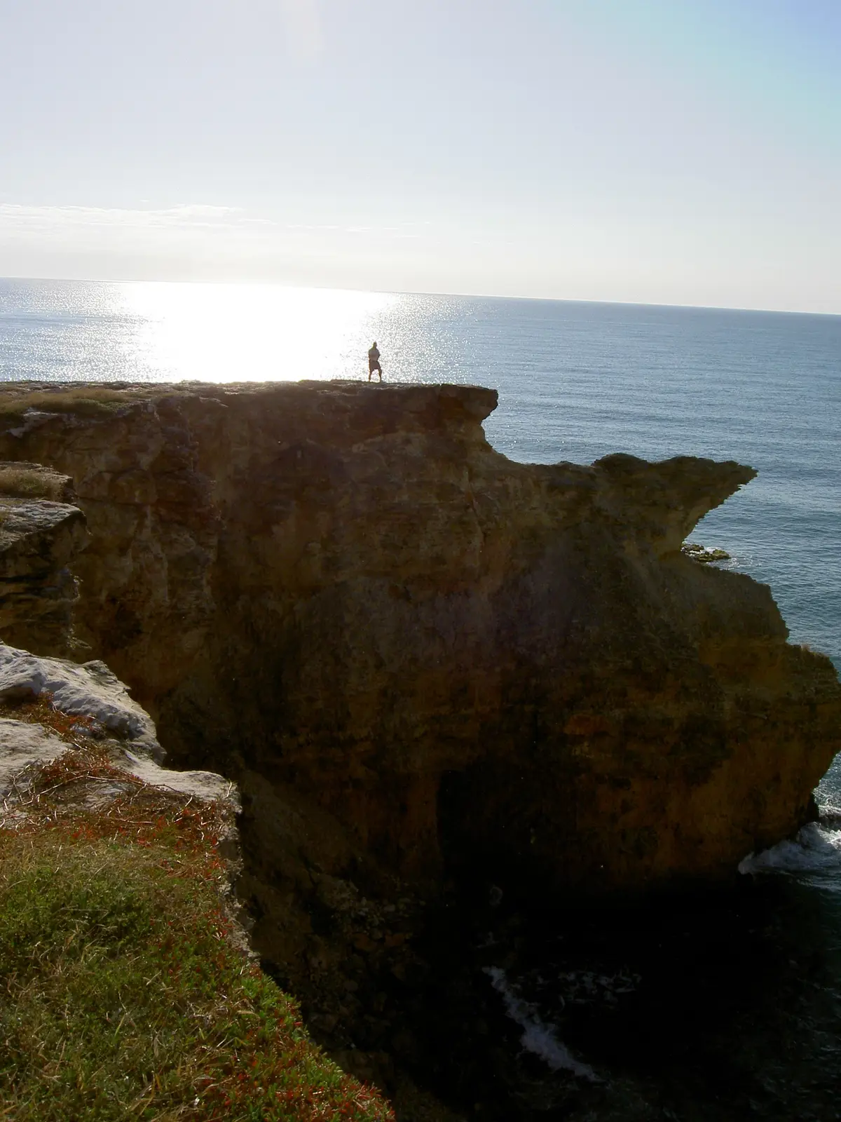 The cliffs here are over 70 ft high. So, be careful to not get too close to the edge.