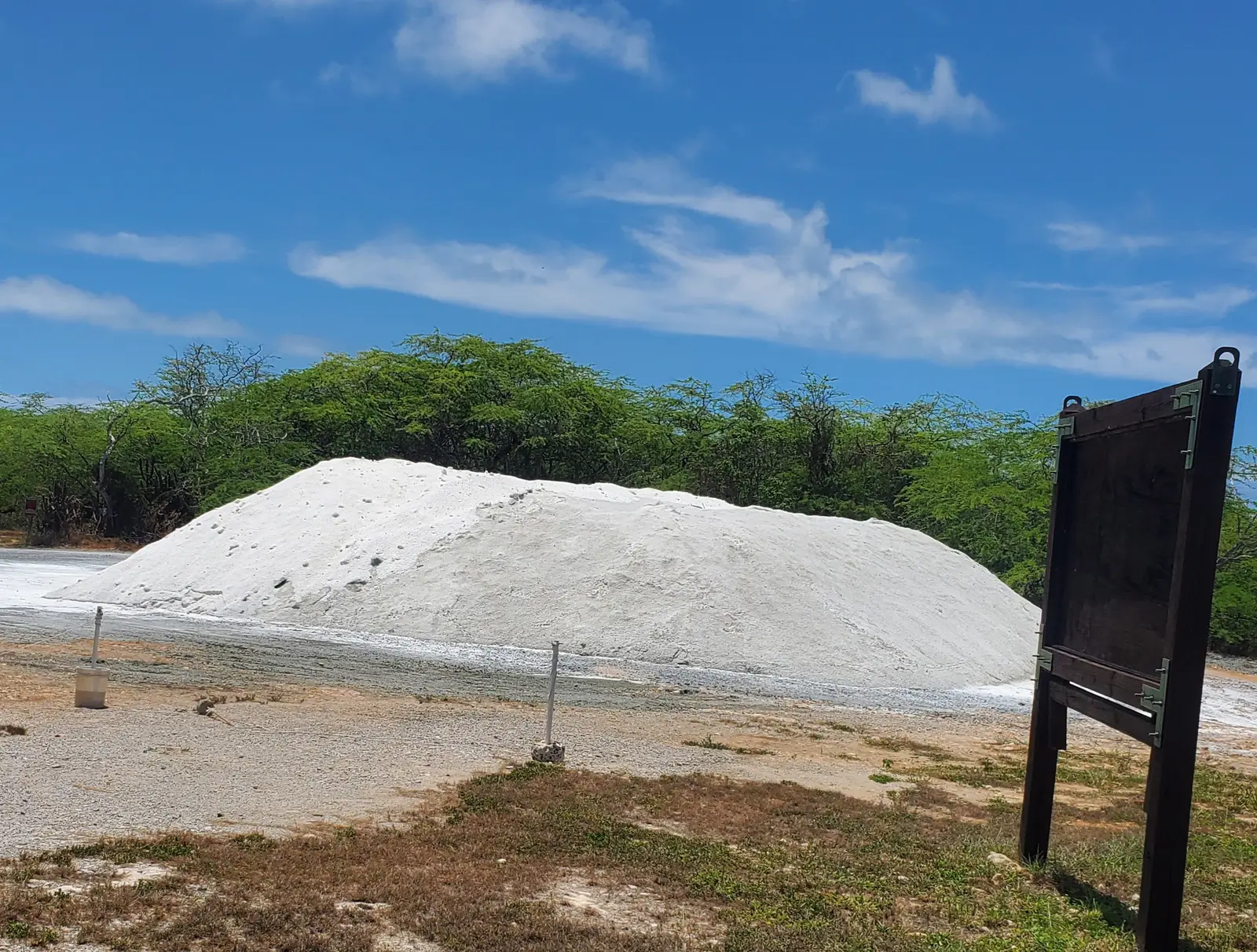 Salt harvested from the salt flats.