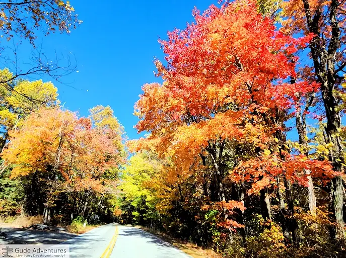 Fall colors in the road to Caesars Head