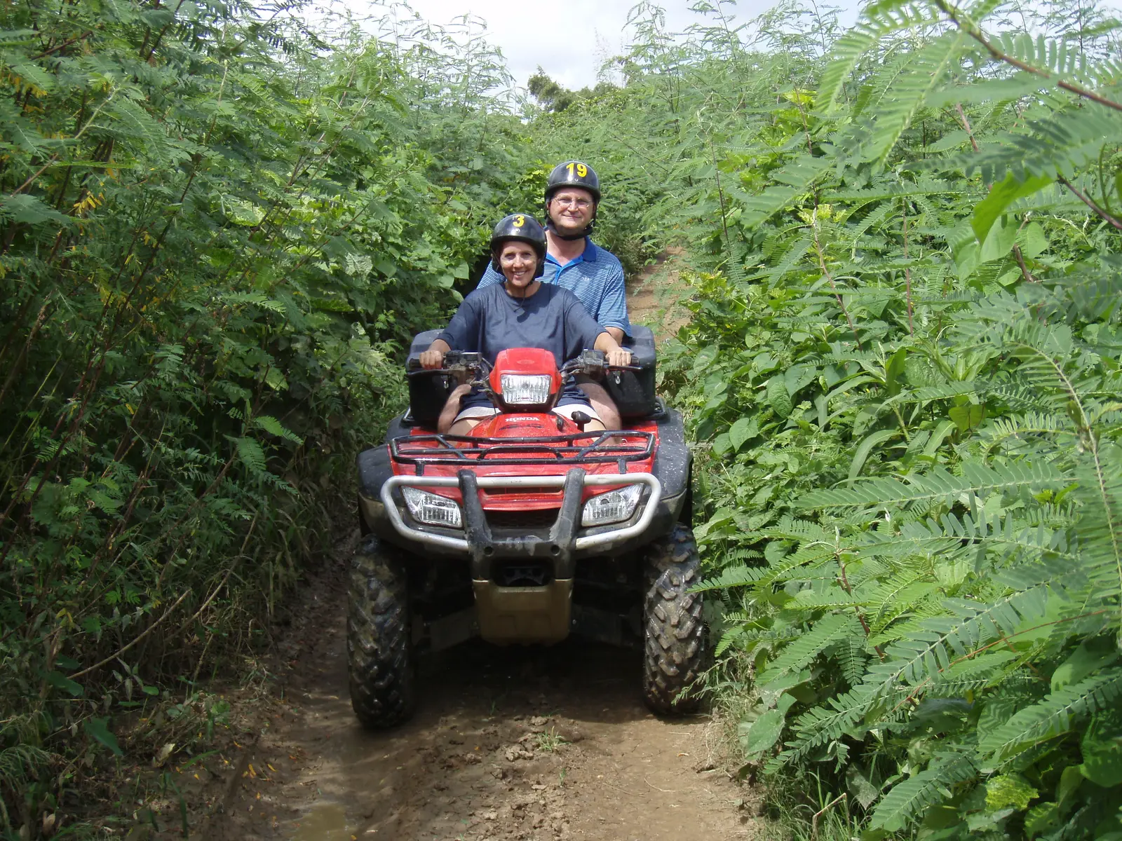 ATV riding at the Carabali Rainforest Park 