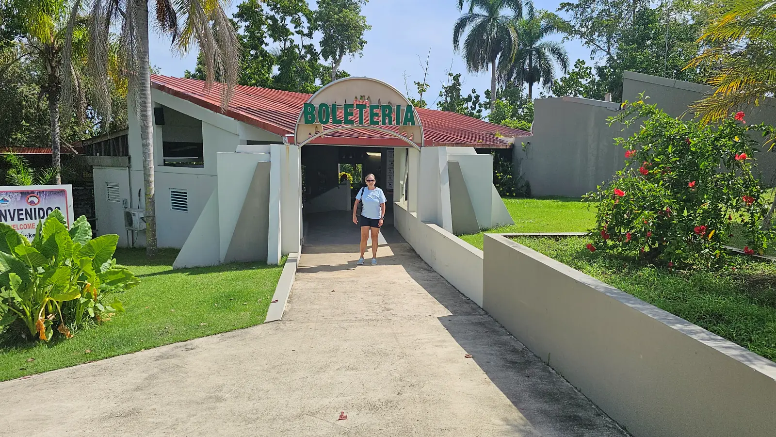 The entrance to the park