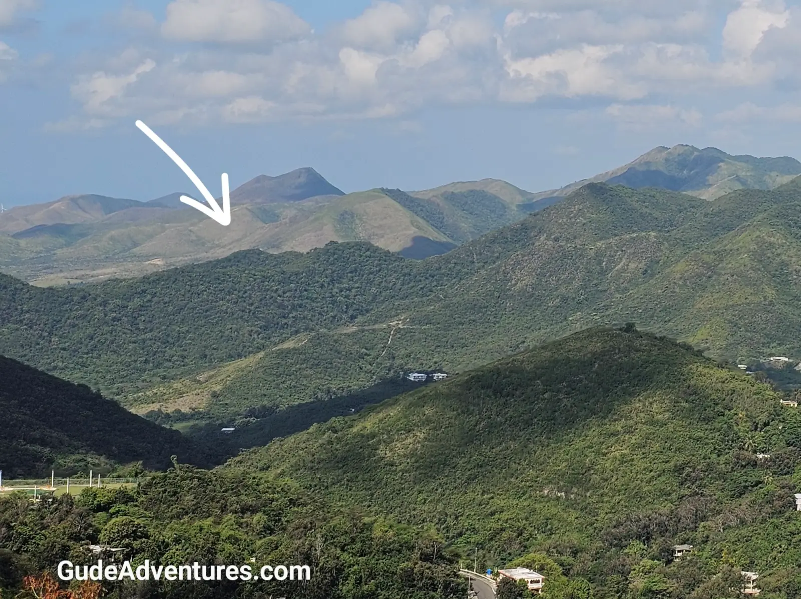 Crossing over the central mountains