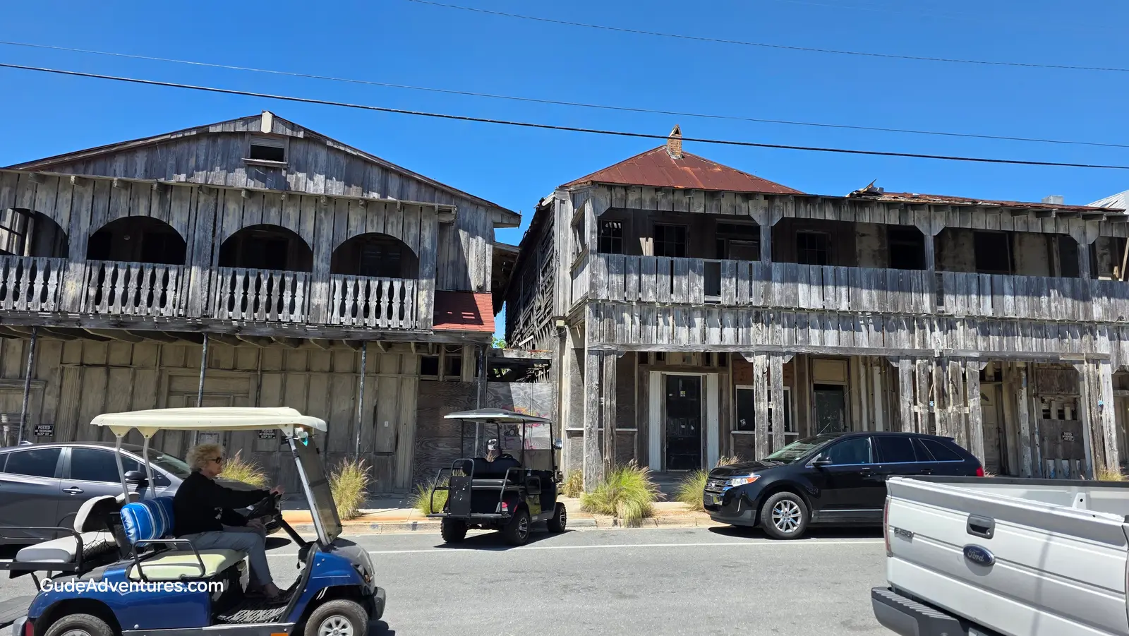 Older buildings awaiting restoration