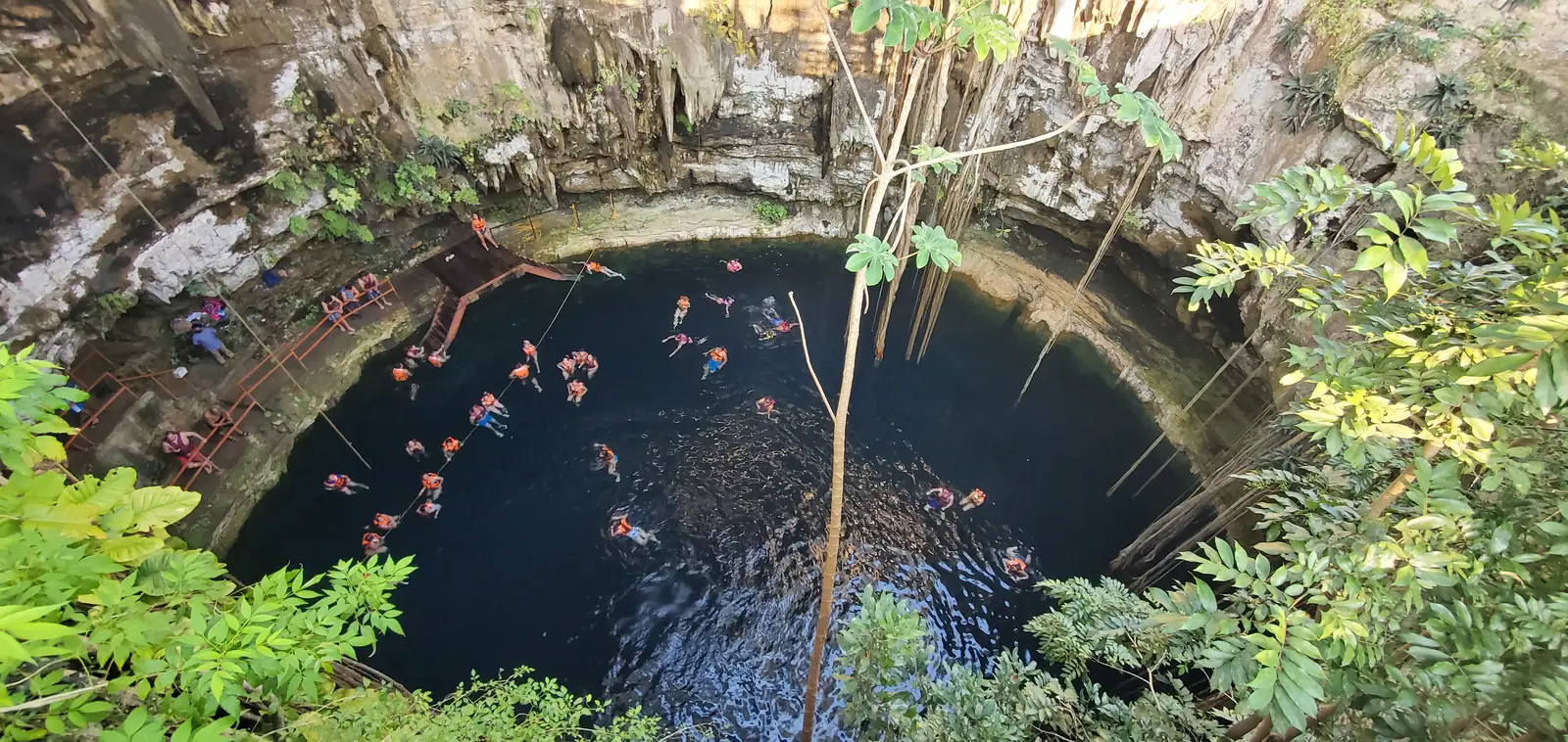 Cenote Oxman view from the top