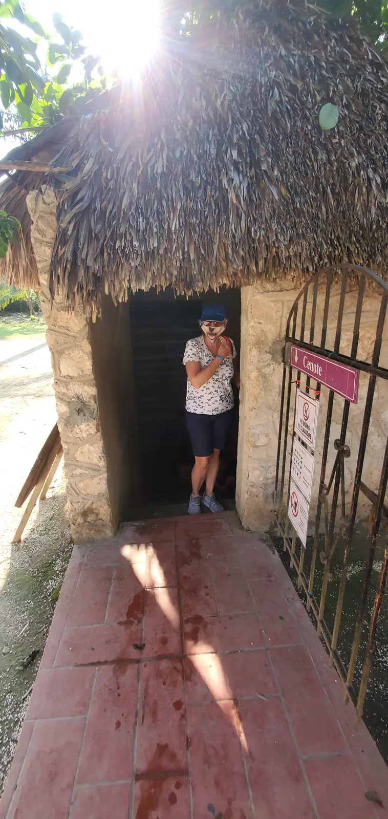 Cenote Oxman stairs