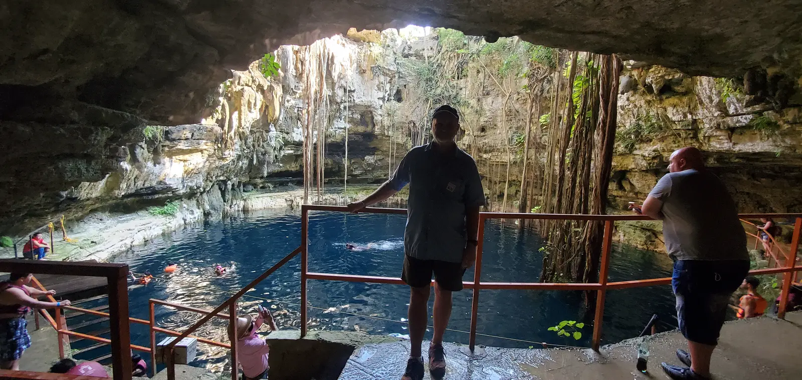 Cenote Oxman view from the bottom