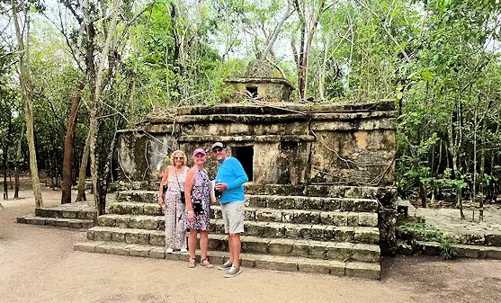 Replica of ancient Mayan temple at Chankanaab