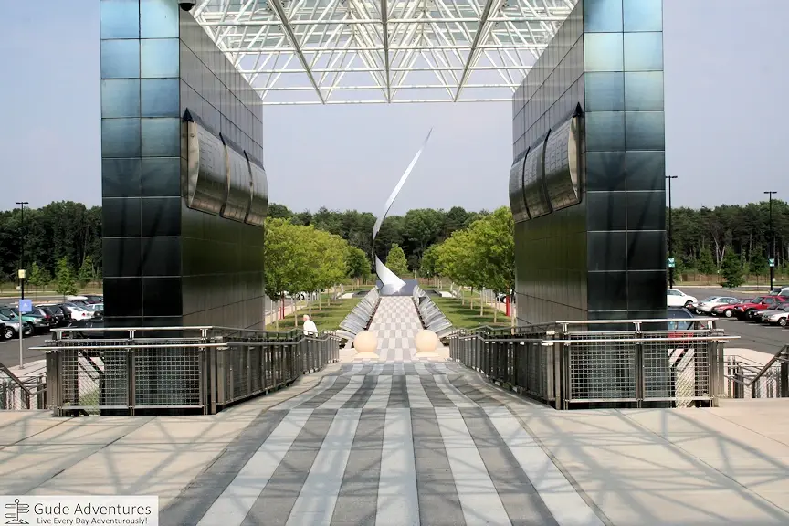 Smithsonian Air and Space Museum’s Udvar-Hazy Center entrance
