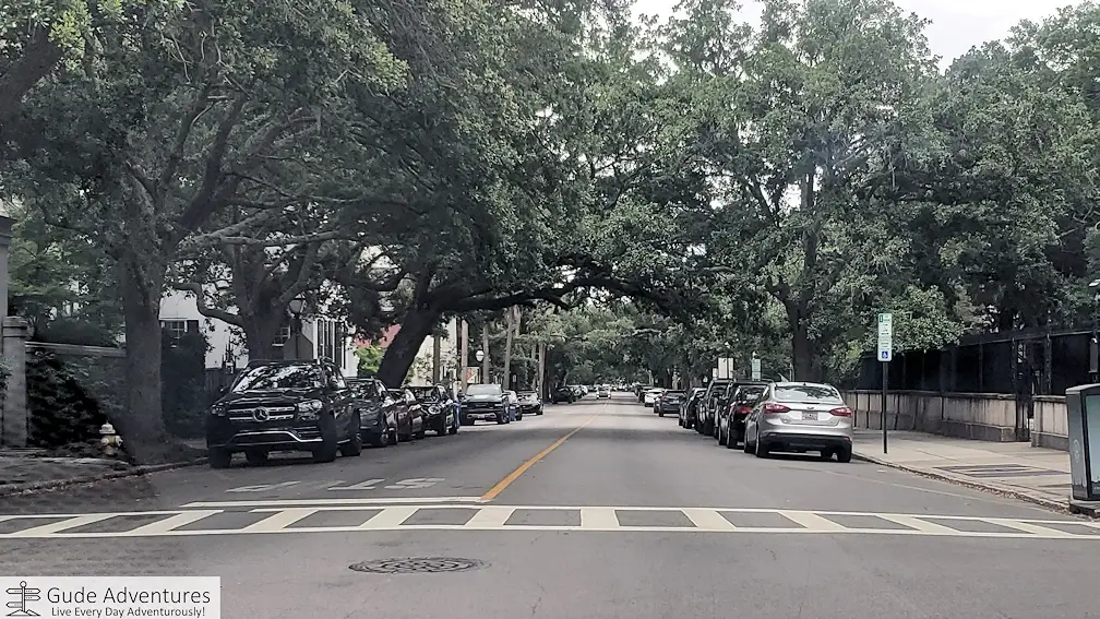 City street in Charleston