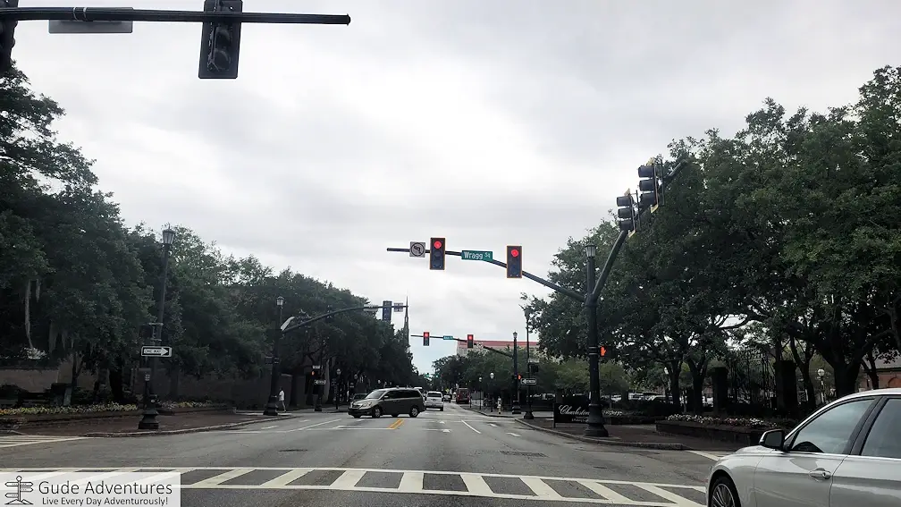 Tree lined street in Charleston