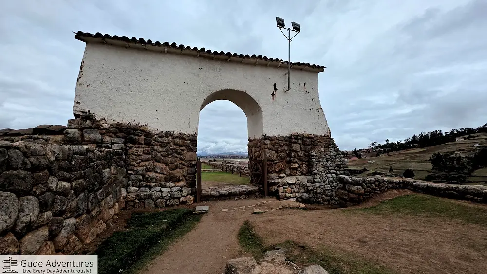 Gate from the main plaza down to the Camino Inca