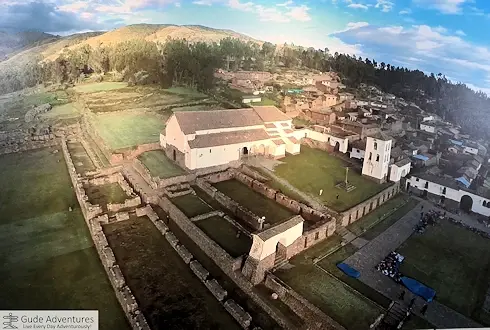 Aerial photo of Chinchero in the museum
