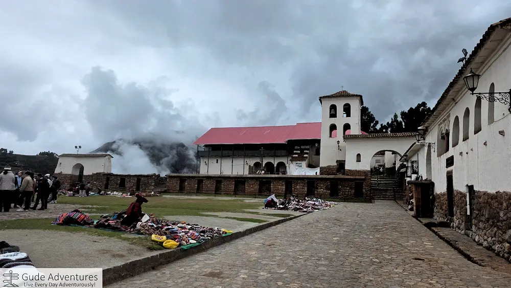 Church of Our Lady of Monserrat was built on top of the Inca temple next to the main plaza
