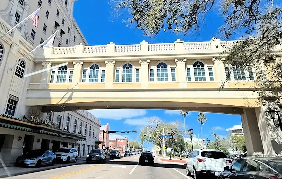 Walkway over Ft Harrison street