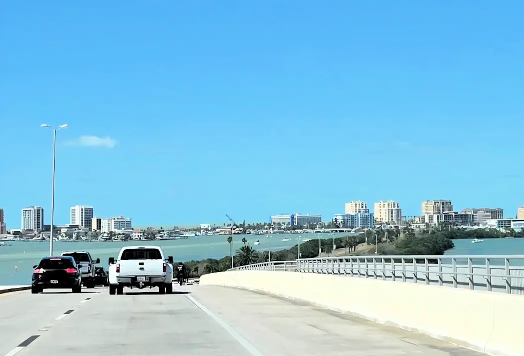 Causeway from downtown to Clearwater Beach
