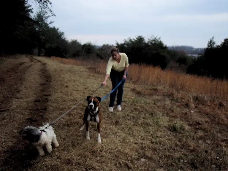 Hiking the trail in the Codorus State Park