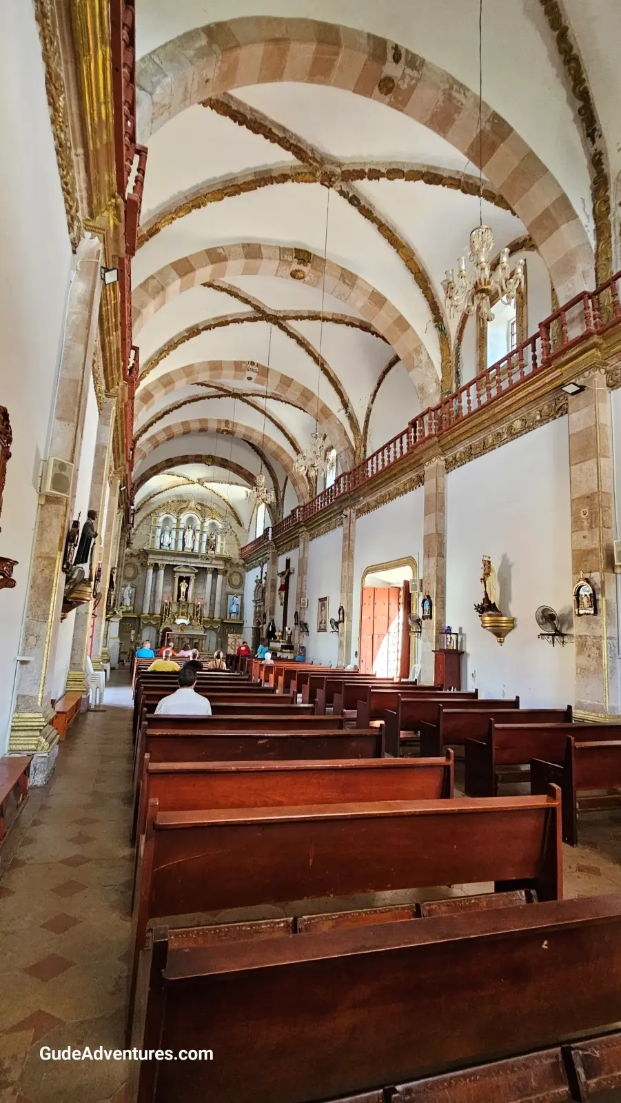 Inside the San Sebastián Church