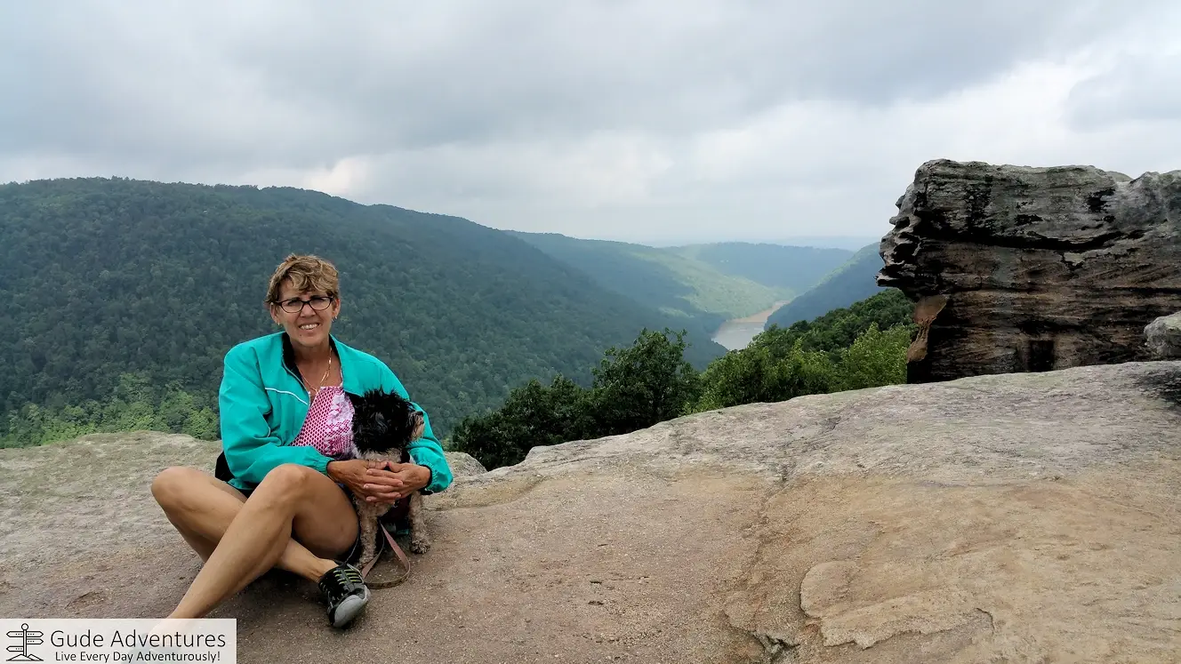 View from Raven Rock down in the Cheat River Gorge 