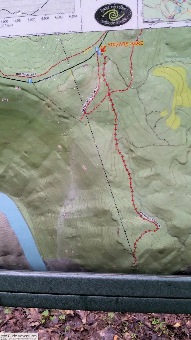 Map of the Coopers Rock State Forest