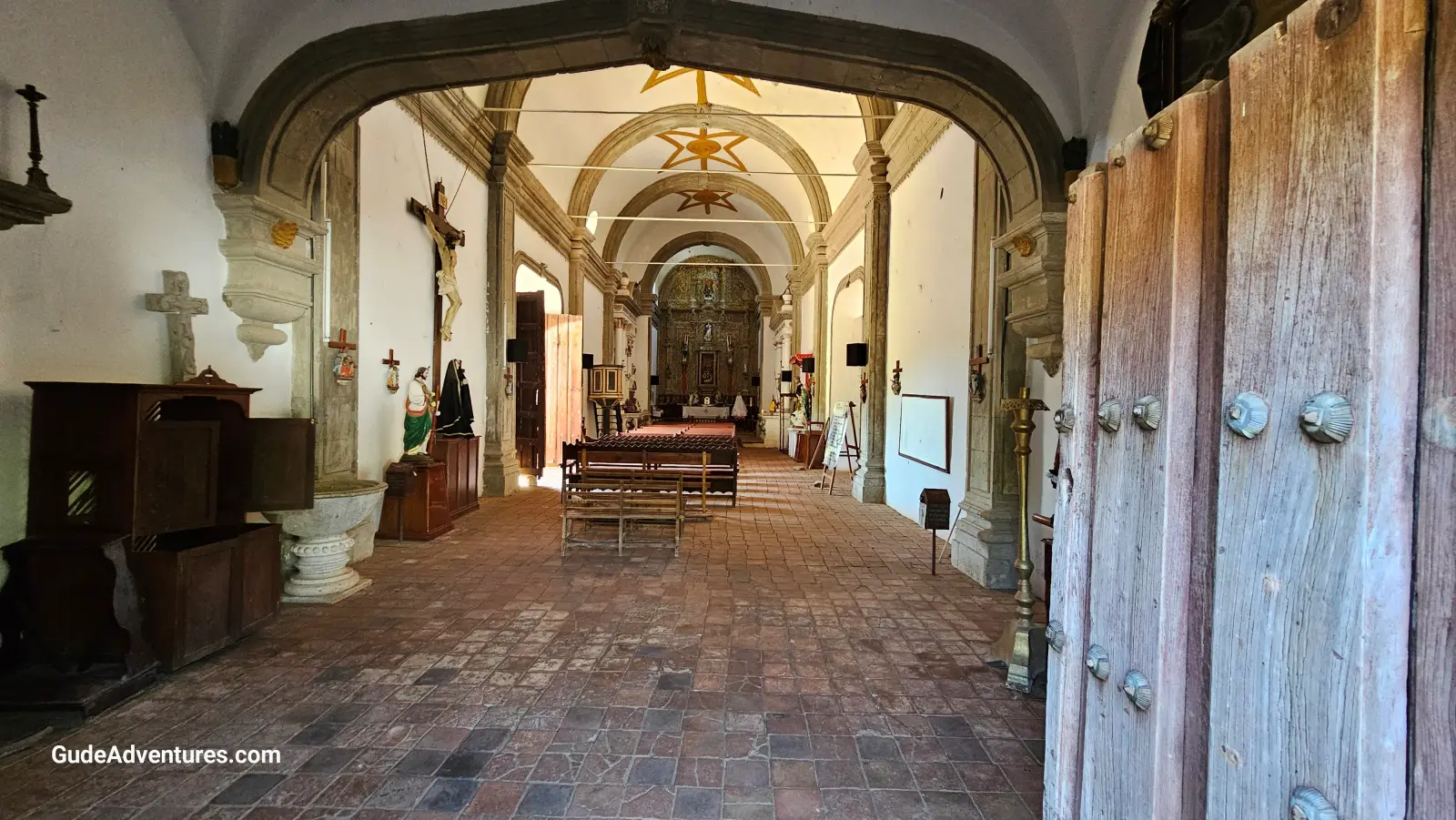 Inside the Church of San Jose