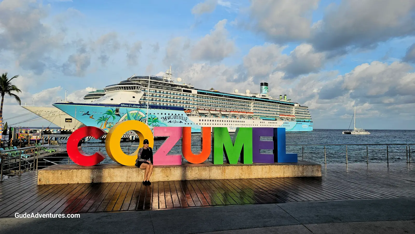 The Royal Caribbean and Margaritaville docks