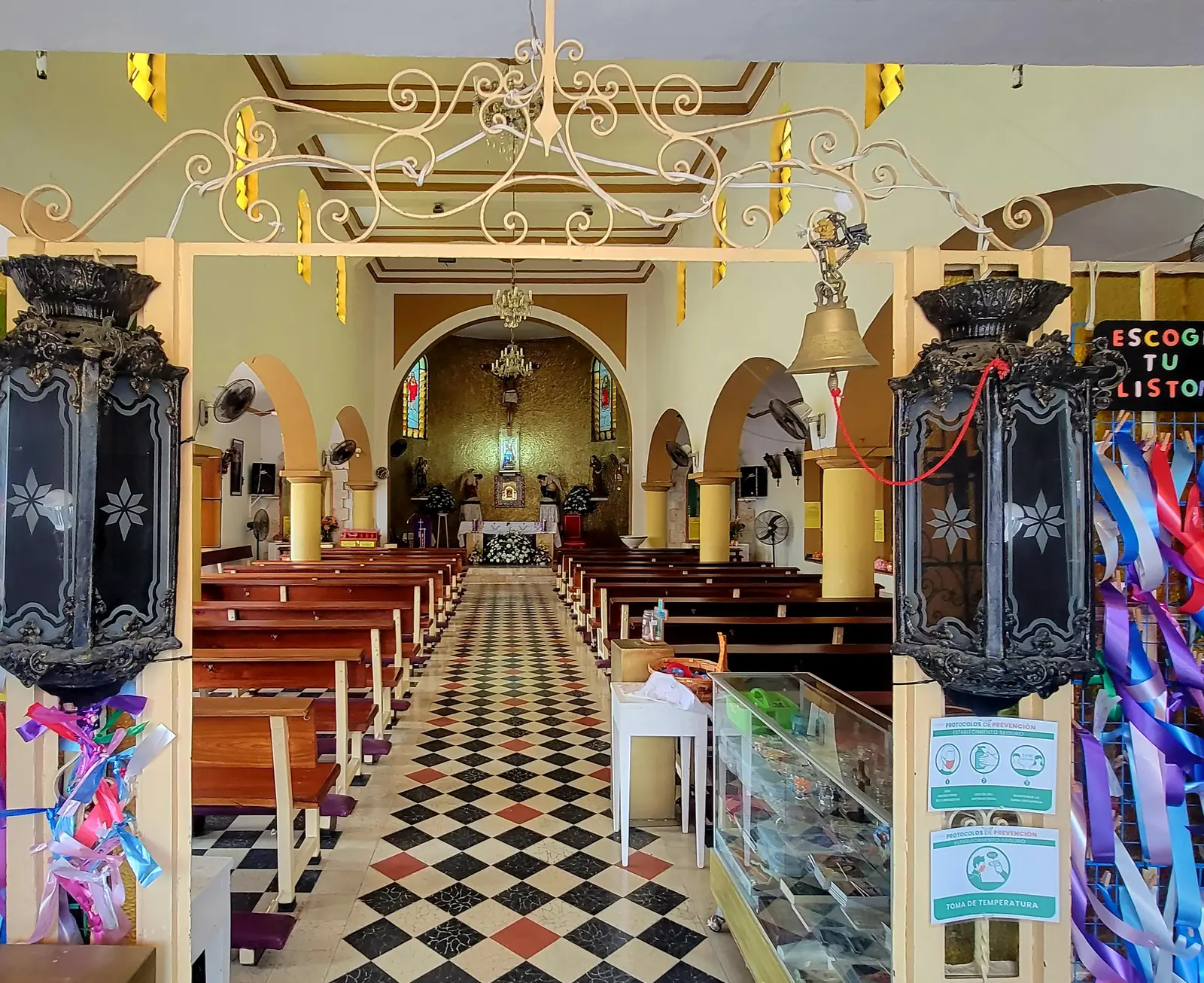 View of the inside of the church downtown